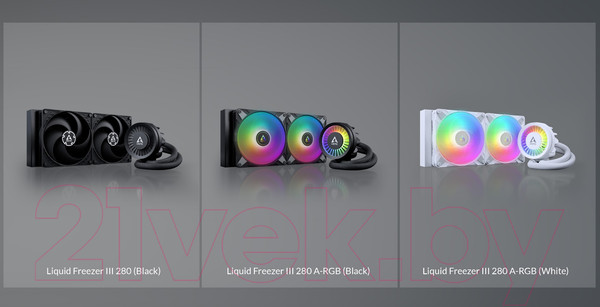 Изображение товара Кулер для процессора Arctic Cooling Liquid Freezer III 280 ARGB Black (ACFRE00143A)