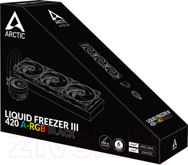 Изображение товара Кулер для процессора Arctic Cooling Liquid Freezer III 420 ARGB Black (ACFRE00145A)
