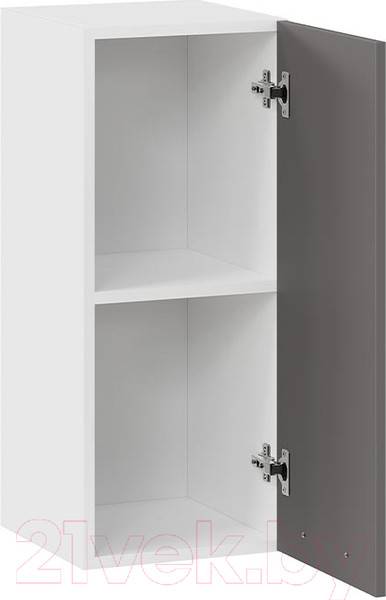 Изображение товара Шкаф навесной для кухни ТриЯ Тиана 1В3 (белый/асфальт супермат)