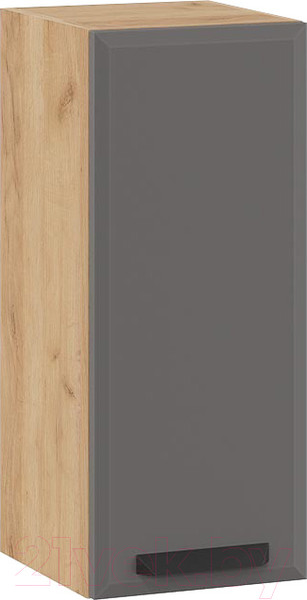 Изображение товара Шкаф навесной для кухни ТриЯ Тиана 1В3 (дуб крафт золотой/асфальт супермат)