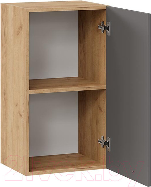 Изображение товара Шкаф навесной для кухни ТриЯ Тиана 1В4 (дуб крафт золотой/асфальт супермат)