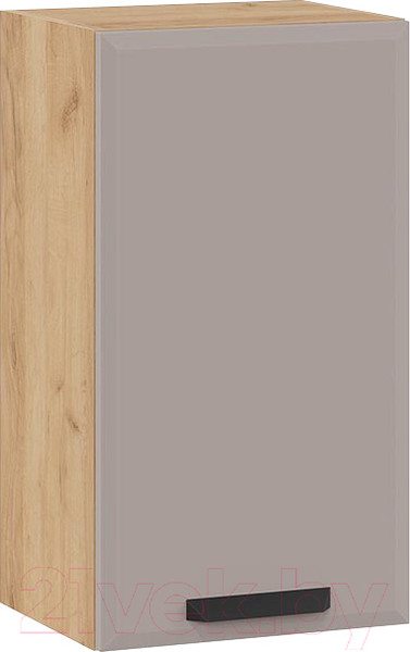 Изображение товара Шкаф навесной для кухни ТриЯ Тиана 1В4 (дуб крафт золотой/мокко супермат)