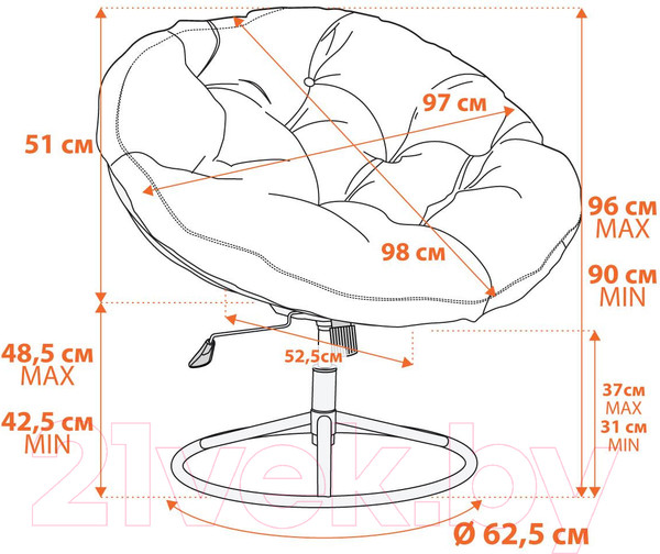 Изображение товара Кресло офисное Tetchair Cloude Home (рогожка коричневый)