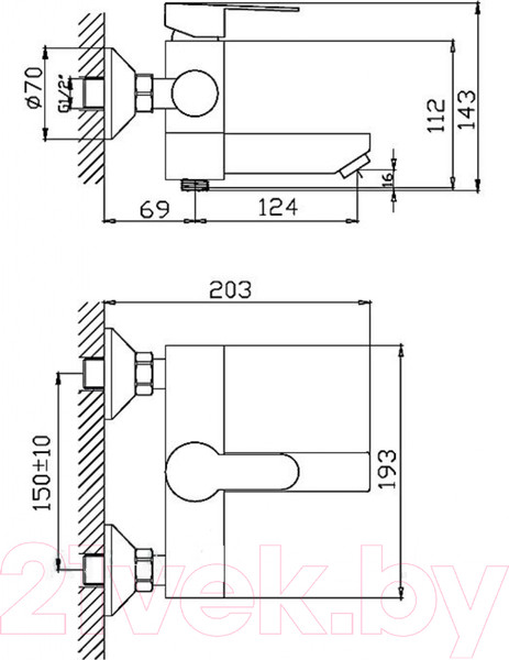 Изображение товара Смеситель Ekko E32801