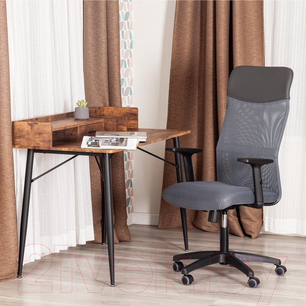 Изображение товара Кресло офисное Tetchair Practic Plt ткань/кожзам (серый)