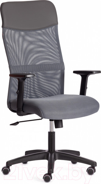 Изображение товара Кресло офисное Tetchair Practic Plt ткань/кожзам (серый)