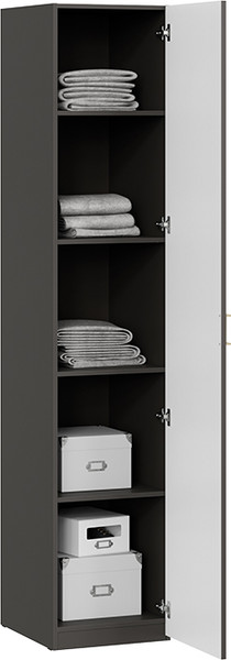 Изображение товара Шкаф ТриЯ Стелла для белья (серый вулкан/фон серый)