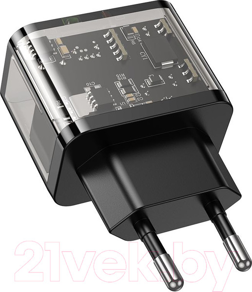 Изображение товара Адаптер питания сетевой Hoco N34 (прозрачный)