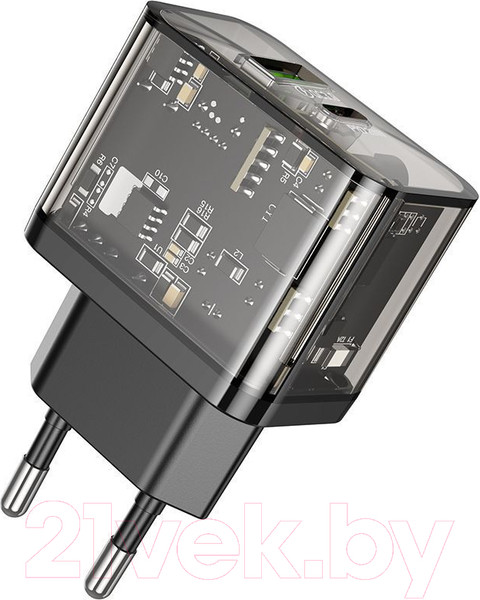 Изображение товара Адаптер питания сетевой Hoco N34 (прозрачный)