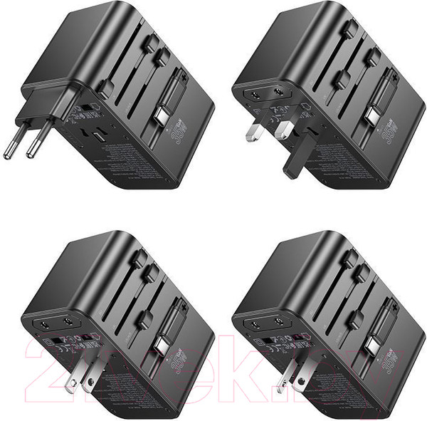 Изображение товара Зарядное устройство сетевое Hoco AC18 + кабель 1C2A (черный)