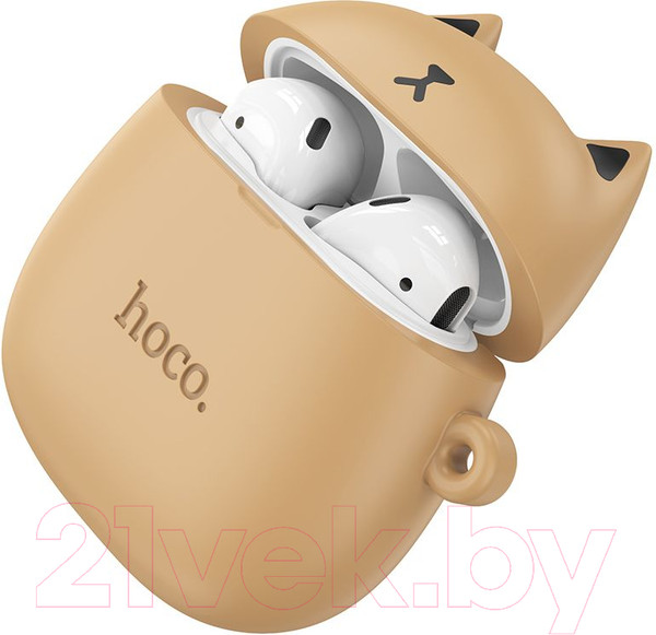 Изображение товара Беспроводные наушники Hoco EW45 (бежевый кот)