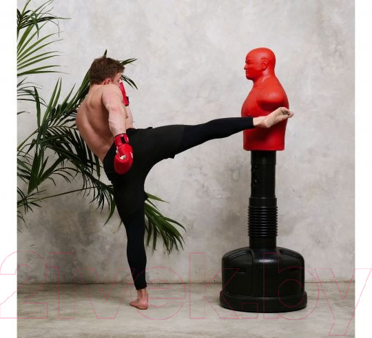 Изображение товара Боксерский манекен DFC Adjustable Punch Man-Medium с регулировкой высоты / TLS-HR (красный)