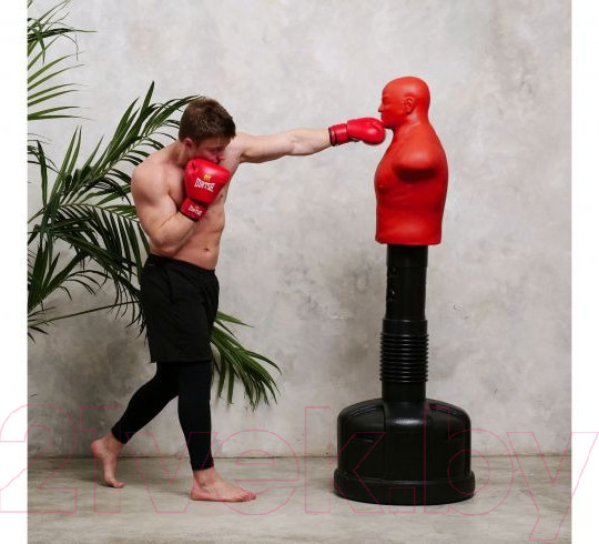 Изображение товара Боксерский манекен DFC Adjustable Punch Man-Medium с регулировкой высоты / TLS-HR (красный)