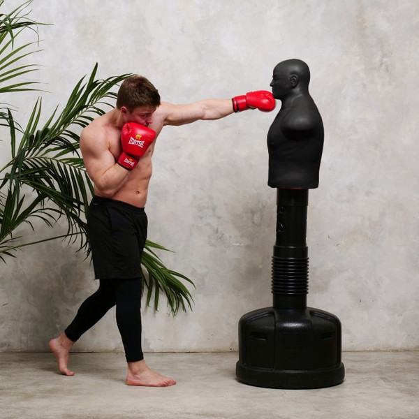 Изображение товара Боксерский манекен DFC Adjustable Punch Man-Medium с регулировкой высоты / TLS-HB (черный)