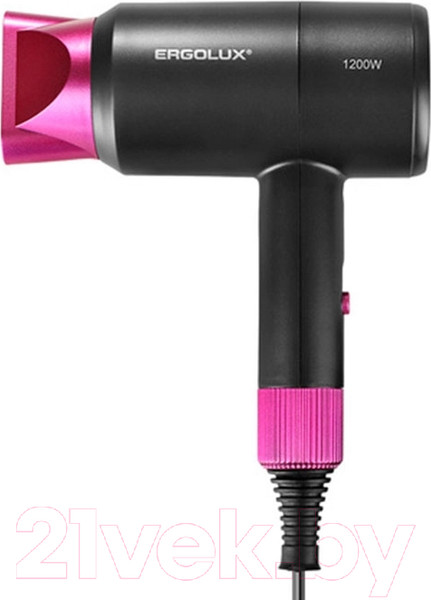 Изображение товара Фен Ergolux ELX-HD09-C08 (серый/розовый)