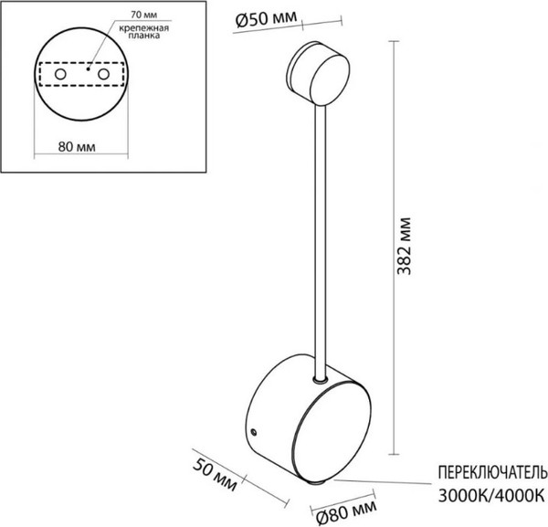 Изображение товара Бра Odeon Light Satellite 7008/5WL