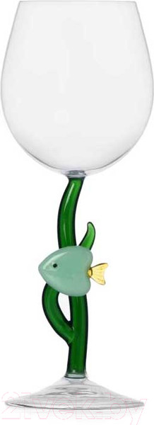 Изображение товара Бокал Ichendorf Milano Marine Garden 09352358 (зеленая рыба)