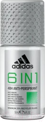 Изображение товара Антиперспирант шариковый Adidas 6 in 1 48ч (50мл)