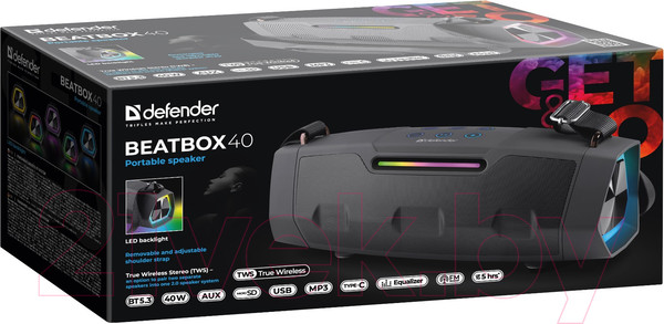 Изображение товара Портативная колонка Defender Beatbox 40 / 65640