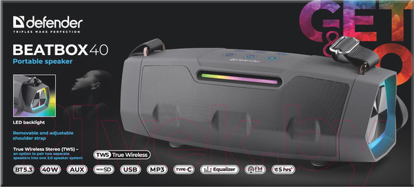 Изображение товара Портативная колонка Defender Beatbox 40 / 65640