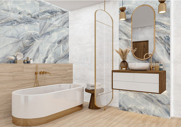 Изображение товара Плитка Delacora Estelle Blue D120228L (1200x600)