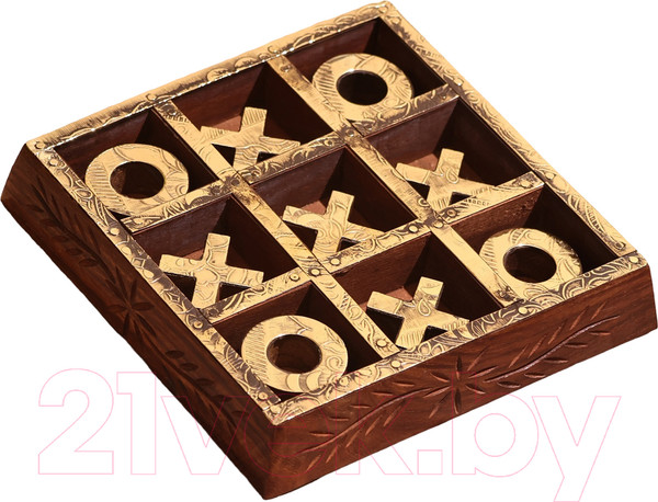 Изображение товара Настольная игра Sima-Land Крестики-нолики / 9916799 (дерево шишам)