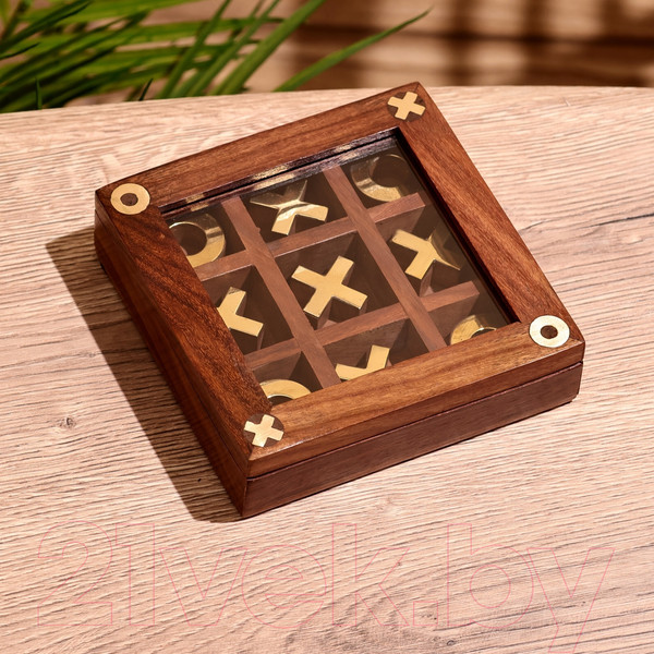 Изображение товара Настольная игра Sima-Land Крестики-нолики / 9916801 (манговое дерево)