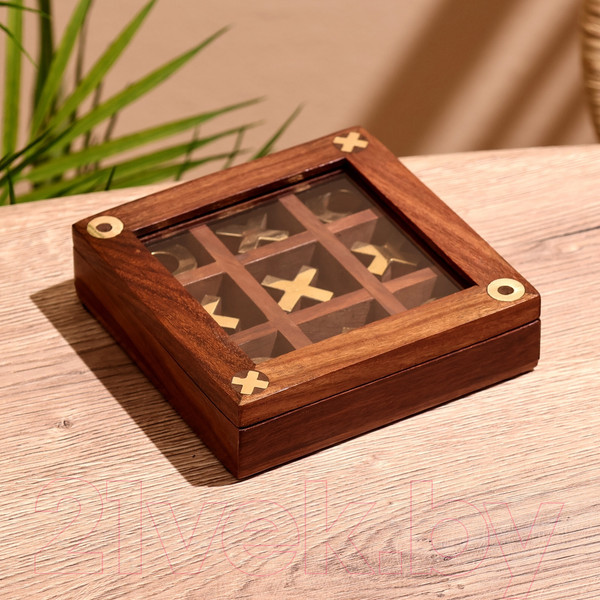 Изображение товара Настольная игра Sima-Land Крестики-нолики / 9916801 (манговое дерево)