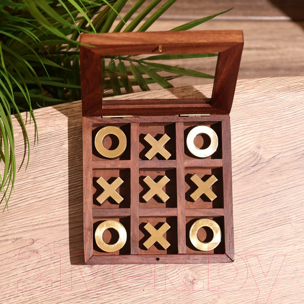 Изображение товара Настольная игра Sima-Land Крестики-нолики / 9916801 (манговое дерево)