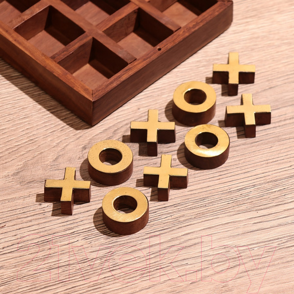 Изображение товара Настольная игра Sima-Land Крестики-нолики / 9916801 (манговое дерево)