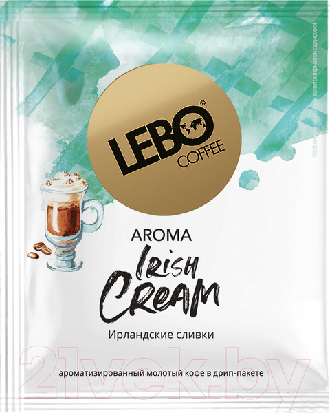 Изображение товара Кофе в дрип-пакете Lebo Irish Cream арабика с ароматом ирландских сливок молотый (6x10.5г)