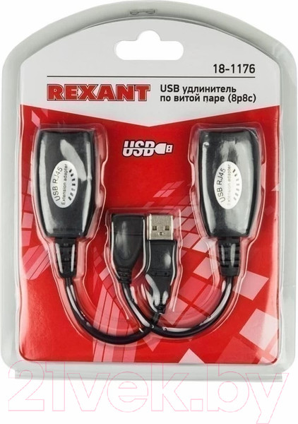 Изображение товара Удлинитель по витой паре Rexant 18-1176