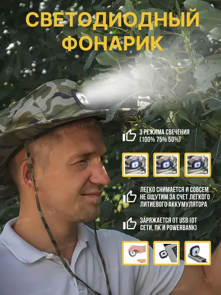 Изображение товара Панама для охоты и рыбалки Forsage Туристическая F-777 (р.60)