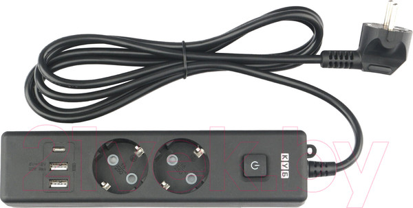 Изображение товара Удлинитель Power Cube PC-5B-2М (1.9м, черный)