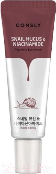 Изображение товара Крем для век Consly Snail Mucus & Niacinamide Repairing Eye Cream (25мл)