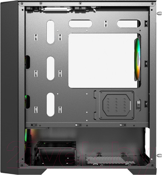 Изображение товара Корпус для компьютера Powercase Mistral Micro X4B Tempered Glass / CMMXB-L4