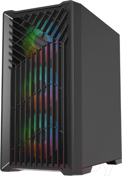 Изображение товара Корпус для компьютера Powercase Mistral Micro X4B Tempered Glass / CMMXB-L4
