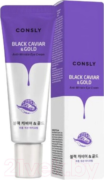 Изображение товара Крем для век Consly Black Caviar & Gold Anti-Wrinkle Eye Cream (25мл)
