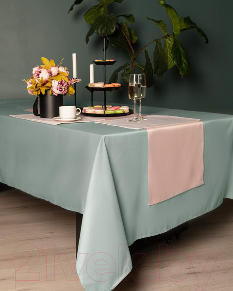 Изображение товара Скатерть Sofi de Marko Серенити 140x180 / СК-Сно-140х180 (оливковый)