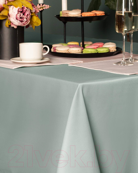 Изображение товара Скатерть Sofi de Marko Серенити 140x180 / СК-Сно-140х180 (оливковый)