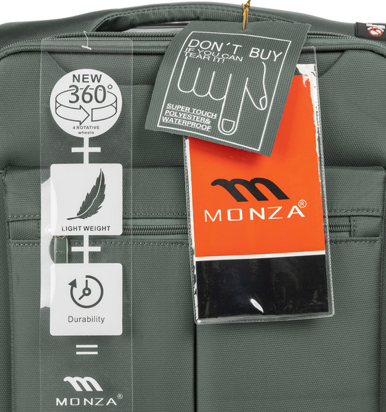 Изображение товара Чемодан на колесах MONZA 8038# (M, зеленый)