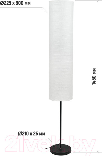 Изображение товара Торшер ArtStyle HT-153GW (темно-серый/белый)