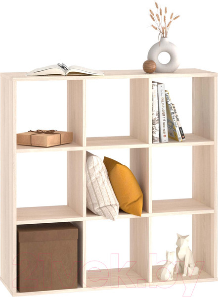 Изображение товара Стеллаж Seven Dreams 9 секций / brick-9 (дуб сонома)