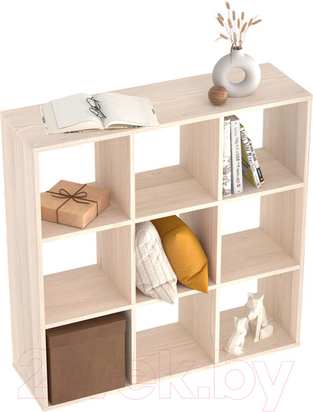 Изображение товара Стеллаж Seven Dreams 9 секций / brick-9 (дуб сонома)