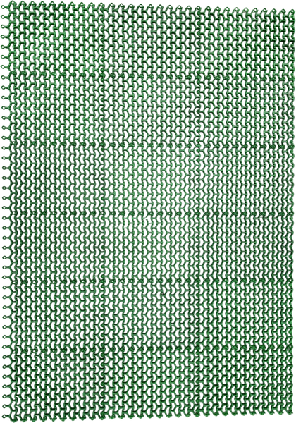 Изображение товара Коврик грязезащитный Ковропласт Волна (100х160, зеленый)