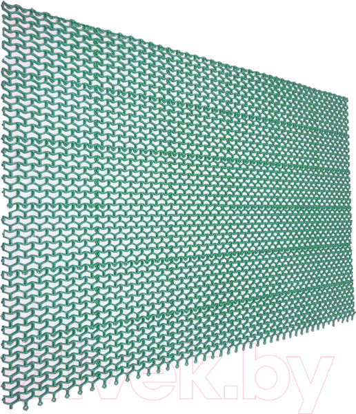 Изображение товара Коврик грязезащитный Ковропласт Волна (80х120, зеленый)