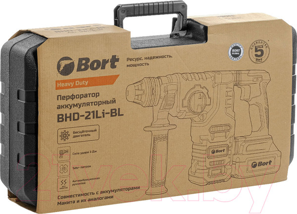 Изображение товара Перфоратор Bort BHD-21Li-BL (93413410)