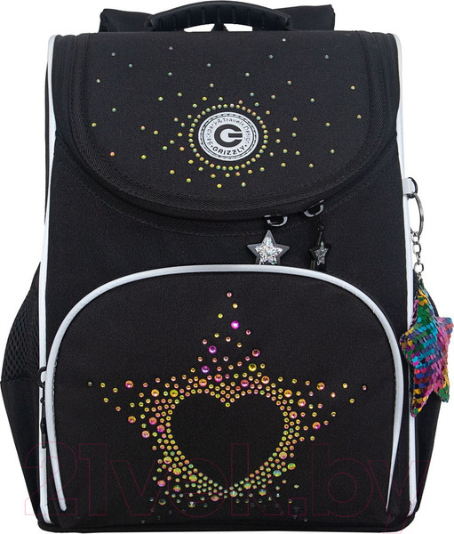 Изображение товара Школьный рюкзак Grizzly RAm-484-7 (черный)