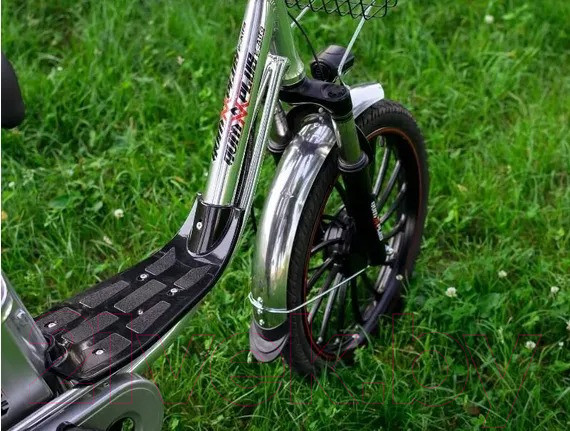 Изображение товара Электровелосипед AVM E-ALFA 20 Pro (серебристый)