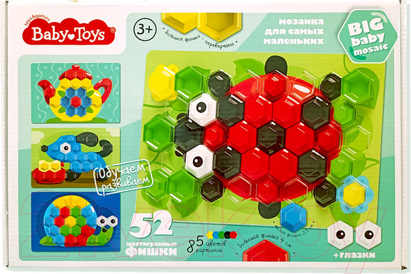 Изображение товара Развивающая игра Десятое королевство Мозаика для самых маленьких Божья коровка / 03577